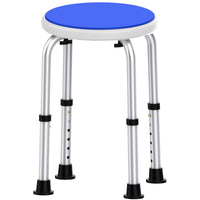 Adjustable Shower Chair for Inside Shower, Kekoy Round Bath Stool for Compact Showers and Tubs, Tool-Free Bath Chair for Elderly/Senior/Disabled/Pregnant EasyOptionXY LLC