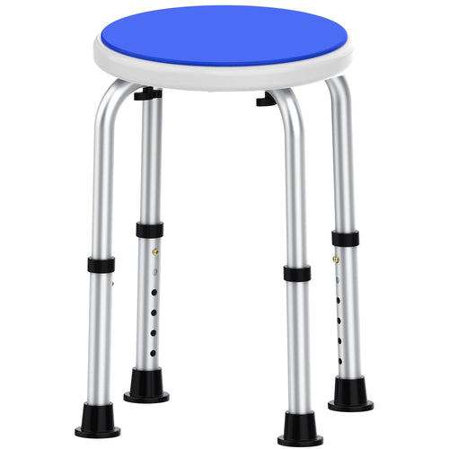Adjustable Shower Chair for Inside Shower, Kekoy Round Bath Stool for Compact Showers and Tubs, Tool-Free Bath Chair for Elderly/Senior/Disabled/Pregnant EasyOptionXY LLC