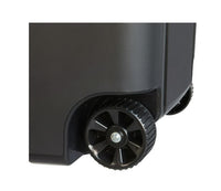 Hyper Tough 45 Gallon Wheeled Heavy Duty Plastic Garbage Can, Attached Lid, Black EasyOptionXY LLC