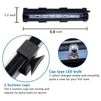 LED Air Bubble Aquarium Light, Underwater Submersible Fish Tank Light, Color Changing 5.9" LED Fish Tank Lights Aquarium Tools, 1 Watt EasyOptionXY LLC