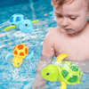 Baby Bath Toys, 3 Pack Swimming Turtle Bath Toys for Toddlers, Bathtub Windup Water Toy for Boys and Girls, Cute Floating Pool Toys for 1 2 3 4 5 Year Old Child Kids EasyOptionXY LLC