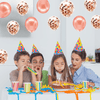 30 Pcs Rose Gold Balloons - 12 Inch Birthday Party Supplies with 10 Latex Balloons and 20 Confetti Balloons, Rose Gold Balloons Set for Birthday Baby Shower Party Decorations EasyOptionXY LLC