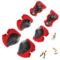 Kids Guards Protective Gear for 3-8 Years Toddlers, Knee Pads Elbow Pads with Wrist 3 in 1 Sports Gear Set for Bike, Cycling, Roller Skating, Red EasyOptionXY LLC