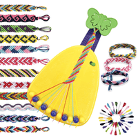 Braiding Friendship Bracelet Making Kit, Kids Jewelry Making Kit with 25 Pre-Cut Threads, Arts and Crafts Toy for 8-12 Year Old Girls Christmas Birthday Gifts EasyOptionXY LLC