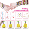 Braiding Friendship Bracelet Making Kit, Kids Jewelry Making Kit with 25 Pre-Cut Threads, Arts and Crafts Toy for 8-12 Year Old Girls Christmas Birthday Gifts EasyOptionXY LLC