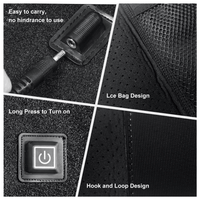 Heated Knee Brace Wrap, Knee Heating Pad with USB Adapter, 3 Adjustable Temperature Knee Warmer for Joint Arthritis Pain Swelling Cramps Relief, Pink EasyOptionXY LLC