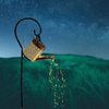 Watering Can with Garden Lights, Solar Waterfall Outdoor Decorative Lights, Solar Art Light Garden Yard Lawn Walkway Party Decorations Stake Light(with Shepherd Hook) EasyOptionXY LLC