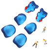 Kids Guards Protective Gear for 3-8 Years Toddlers, Blue+Red Knee Pads Elbow Pads with Wrist 3 in 1 Sports Gear Set for Bike, Cycling, Roller Skating, Skateboard EasyOptionXY LLC