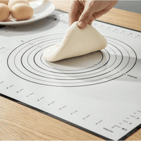 Silicone Pastry Mat, Non-Stick Cooking Mat, Reusable Baking Mat Dough Rolling Mat for Cookies, Pie, Bread and Pastry, 23.6" x 15.7 ", Black EasyOptionXY LLC