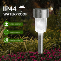 12 Pack Solar Lights Outdoor, Stainless Steel Solar Garden Lights, Waterproof LED Landscape Lighting for Pathway Patio Yard Walkway Decoration, Cool White EasyOptionXY LLC