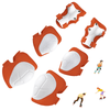 Kids Guards Protective Gear for 3-8 Years Toddlers, Orange Knee Pads Elbow Pads with Wrist 3 in 1 Sports Gear Set for Bike, Cycling, Roller Skating, Skateboard EasyOptionXY LLC