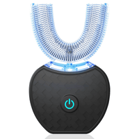 Automatic Toothbrush, Electric 360? Mouth Cleansing Toothbrush for Adults, Ultrasonic U-Shaped Toothbrushes for Teeth Whitening and Gums Protection, Black EasyOptionXY LLC