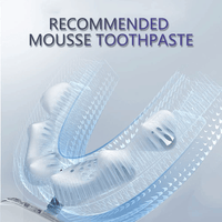 Automatic Toothbrush, Electric 360? Mouth Cleansing Toothbrush for Adults, Ultrasonic U-Shaped Toothbrushes for Teeth Whitening and Gums Protection, Black EasyOptionXY LLC