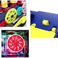Gear Toy Train, Early Educational Transparent Kids Music Train Toy, Children Electric Rotating Mechanical Gear Train with Flashing Light Train Toy for Boys Toddlers EasyOptionXY LLC