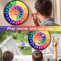 Dart Board for Kids, Kids Dart Board Set with Hook, 28.7 inch Foldable Board Games Christmas Birthday Gift for Boys Girls Ages 3-Year-Old and Up EasyOptionXY LLC