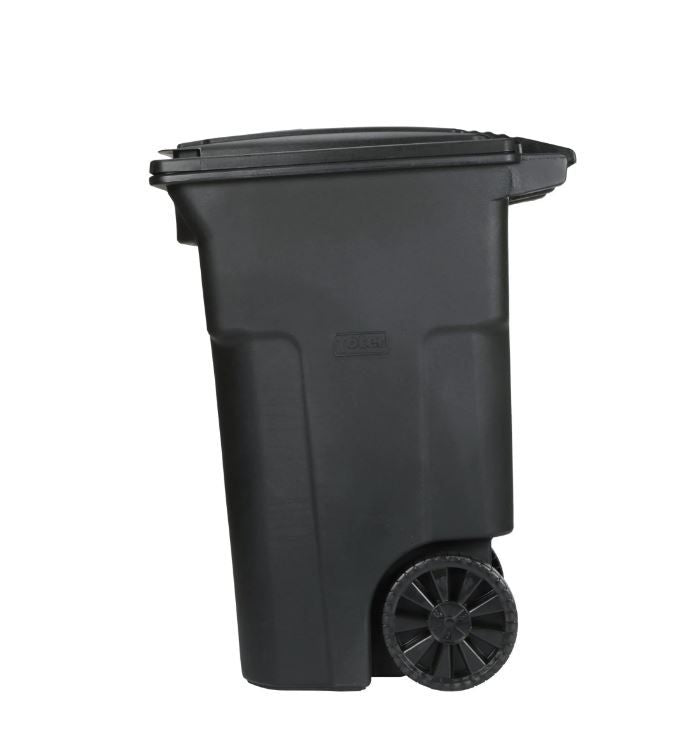 Toter 64 gallon black garbage can with wheels and lid EasyOptionXY LLC