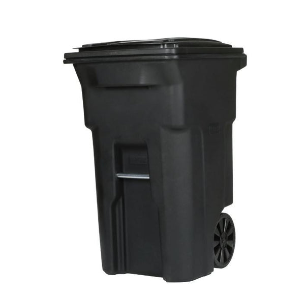Toter 64 gallon black garbage can with wheels and lid EasyOptionXY LLC