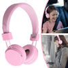 Kids Over Ear Headphones, Noise Cancelling Wired Earphone for Boys Girls, 3.5mm Foldable Headset Suitable for IOS Android Smartphones, Pink EasyOptionXY LLC