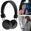 Kids Over Ear Headphones, Noise Cancelling Wired Earphone for Boys Girls, 3.5mm Foldable Headset Suitable for IOS Android Smartphones, Black EasyOptionXY LLC