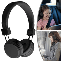 Kids Over Ear Headphones, Noise Cancelling Wired Earphone for Boys Girls, 3.5mm Foldable Headset Suitable for IOS Android Smartphones, Black EasyOptionXY LLC