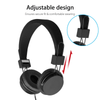 Kids Over Ear Headphones, Noise Cancelling Wired Earphone for Boys Girls, 3.5mm Foldable Headset Suitable for IOS Android Smartphones, Black EasyOptionXY LLC