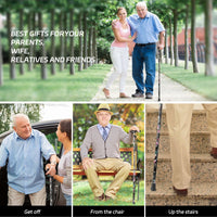 KEKOY Walking Cane for Women & Men, T Handle Portable and Foldable Walking Sticks for Seniors, Adjustable Walking Cane with 2 Replaceable Cane Tips EasyOptionXY LLC