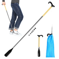 KEKOY Long Handled Shoe Horn, 14" to 34" Stretchable Plastic Shoehorn, Adjustable and Telescopic Shoe Lifter EasyOptionXY LLC