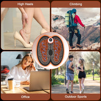 KEKOY EMS Foot Massager Mat with Remote Control, 2-in-1 Arms Massager & Legs Foot Massager with 8 Modes 19 Intensity and 4 Electrode Pads for Pressure Relief and Muscle Relax EasyOptionXY LLC