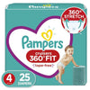 Pampers Cruisers 360 Fit Active Comfort Diapers Size 4, 25 Count EasyOptionXY LLC