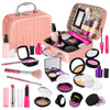 21 Pcs Pretend Makeup Kit for Toddlers, Girls Pretend Play Makeup Set with Cosmetic Bag, Pretend Play Set Cosmetics Toy for Kids Age 3, 4, 5 (Fake Makeup) EasyOptionXY LLC