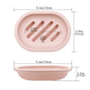 2 Pack Soap Dish with Drain, Plastic Soap Dish Container, Soap Tray for Bathroom Shower Kitchen, Keep Soap Dry & Easy to Clean (Pink) EasyOptionXY LLC