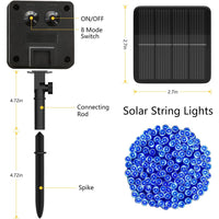 72 FT 200 LED Solar String Lights, Outdoor Solar Christmas Lights, Waterproof Solar Fairy Lights for Garden, Fence, Party Decorations, Blue EasyOptionXY LLC
