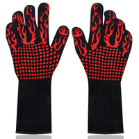 BBQ Gloves, 1472¡ãF Heat Resistant Grilling Gloves, Non-Slip Oven Gloves, Kitchen Cooking Gloves for Baking, Frying and Cutting, One Pair EasyOptionXY LLC