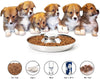 Puppy Feeder Bowl, Stainless Steel Dog Bowls for Puppy, Food Feeding Weaning Bowl for Small Medium Large Dogs (Medium Size, 11.8 Inch) EasyOptionXY LLC