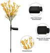 2 Pack Aritificial Canola Flowers Lights, Outdoor Solar Garden Lights Waterproof Decorative LED Solar Flower Lights for Patio Garden Yard Lawn EasyOptionXY LLC