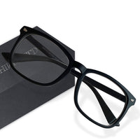 Blue Light Blocking Glasses, Computer Gaming Glasses for Women Men, Anti Eyestrain & UV Glasses, Black EasyOptionXY LLC