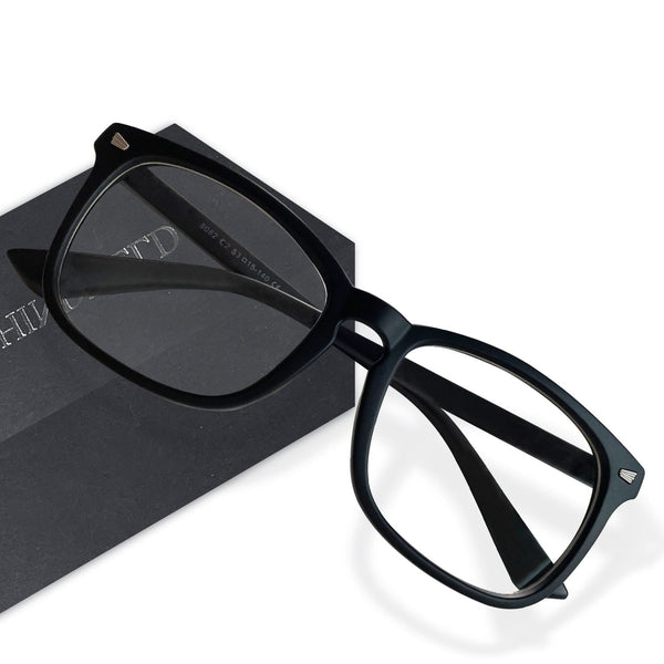 Blue Light Blocking Glasses, Computer Gaming Glasses for Women Men, Anti Eyestrain & UV Glasses, Black EasyOptionXY LLC