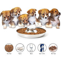 Puppy Feeder Bowl, Stainless Steel Dog Bowls for Puppy, Food Feeding Weaning Bowl for Small Dogs Cats Pets (Small Size, 10.23 Inch) EasyOptionXY LLC