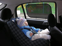 4 Pack Automotive Interior Heat Shields, Car Window Sun Shade for Baby, Glare and UV Rays Protection Car Seat Sun Protection for Your Child (20" * 12") EasyOptionXY LLC