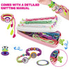 Girls Friendship Bracelet Making Kit, DIY Art Carfts Toy for Girls Age 8-12, 189 Pcs Friendship Jewelry Making Set for Christmas Birthday Gifts (Powdered White) EasyOptionXY LLC