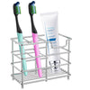 Toothbrush Holder for Bathroom, Stainless Steel Toothpaste Holder Stand with 5 Slots, Tooth Brush Organizer for for Bathroom Countertop, Silver EasyOptionXY LLC