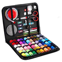 126 Pcs Sewing Kit, Portable Sewing Thread with Needle and Thread Kit, Sewing Suppliers Accessories Tools with Black Carrying Case for Quick Fixes EasyOptionXY LLC