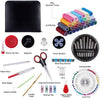 126 Pcs Sewing Kit, Portable Sewing Thread with Needle and Thread Kit, Sewing Suppliers Accessories Tools with Black Carrying Case for Quick Fixes EasyOptionXY LLC