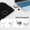 LED Beanie Hat with Light, USB Rechargeable LED Headlamp Cap, Winter Knitted Headlight for Men Dad Husband Gifts (Black) EasyOptionXY LLC
