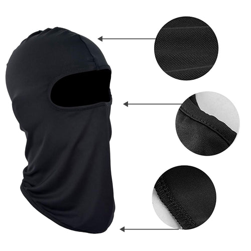 Winter Face Mask for Men & Women, 2 Pack Black Windproof Ski Mask, Outdoor Cycling Skateboard Balaclava Face Mask EasyOptionXY LLC