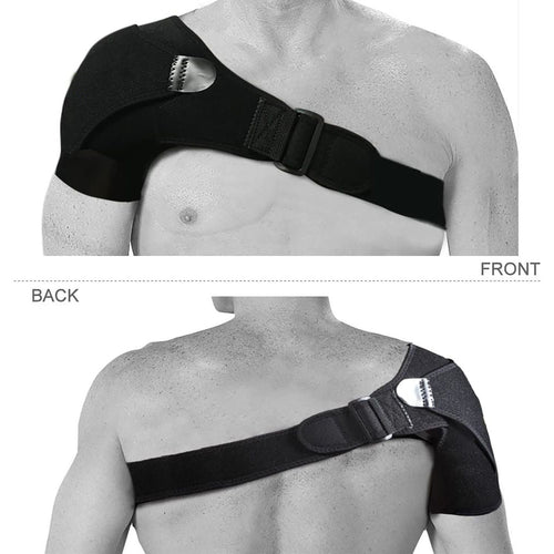 Shoulder Support Brace for Men and Women, Adjustable Shoulder Stability Brace with Pressure Pad. Should Compression Sleeve for Shoulder Injuries, Rotator Cuff, AC Joint EasyOptionXY LLC