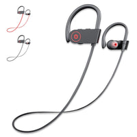 Bluetooth Headphones, Wireless Sport Earphones, 8 Hrs of Playtime, IPX7 Waterproof Earbuds with Bass Stereo Mic for Workout, Running and Gym (Black) EasyOptionXY LLC