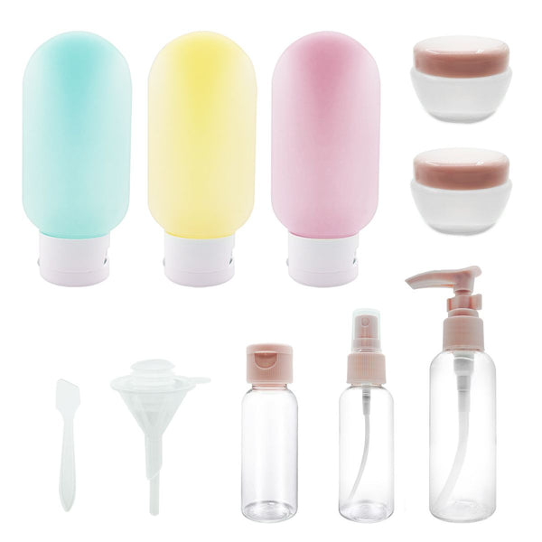 11 Pack Travel Bottles Set for Toiletries, TSA Approved Travel Size Containers, Leak Proof Travel Bottles Accessories for Shampoo Conditioner Lotion EasyOptionXY LLC