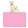 Dog Cat Bowl Mat, Silicone Dog Food Mat, Non-Slip Pet Feeding Mat Waterproof Placemat for Small Pets, Pink EasyOptionXY LLC