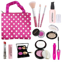 Pretend Makeup Set for Girls, Fake Make Up Kit with Cosmetic Bag, Kids Vanity Set Cosmetic Toy for 3, 4, 5, 6, 7, 8 Year Old Little Princess Birthday Gifts EasyOptionXY LLC